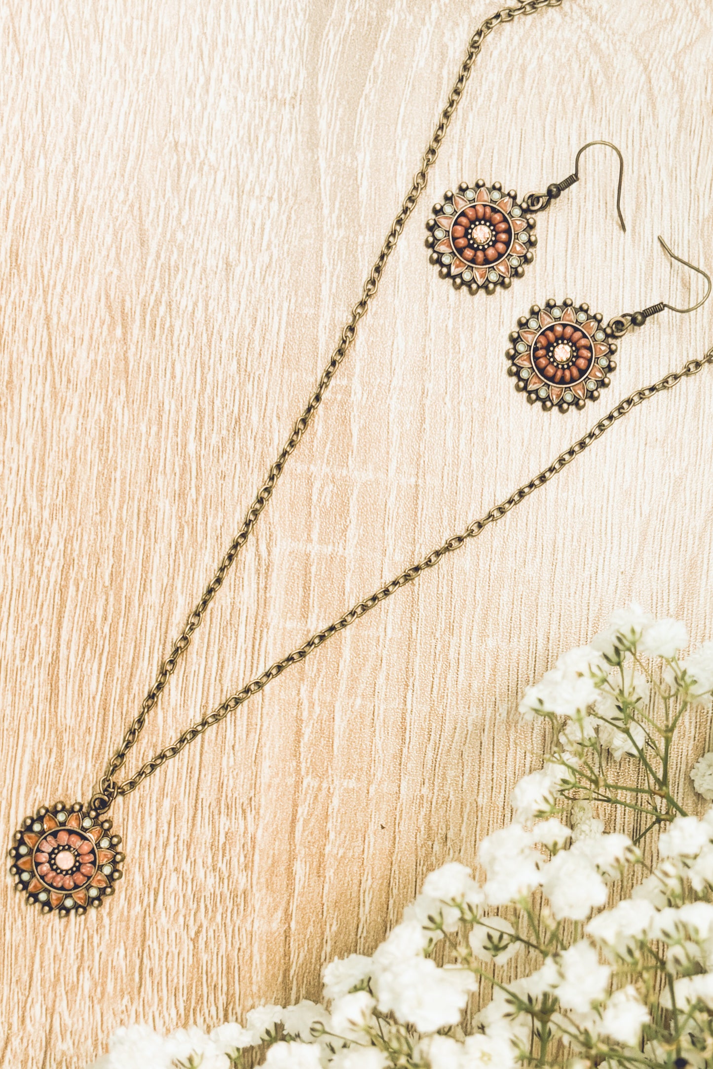 Beautiful Boho Necklace and Earring Set