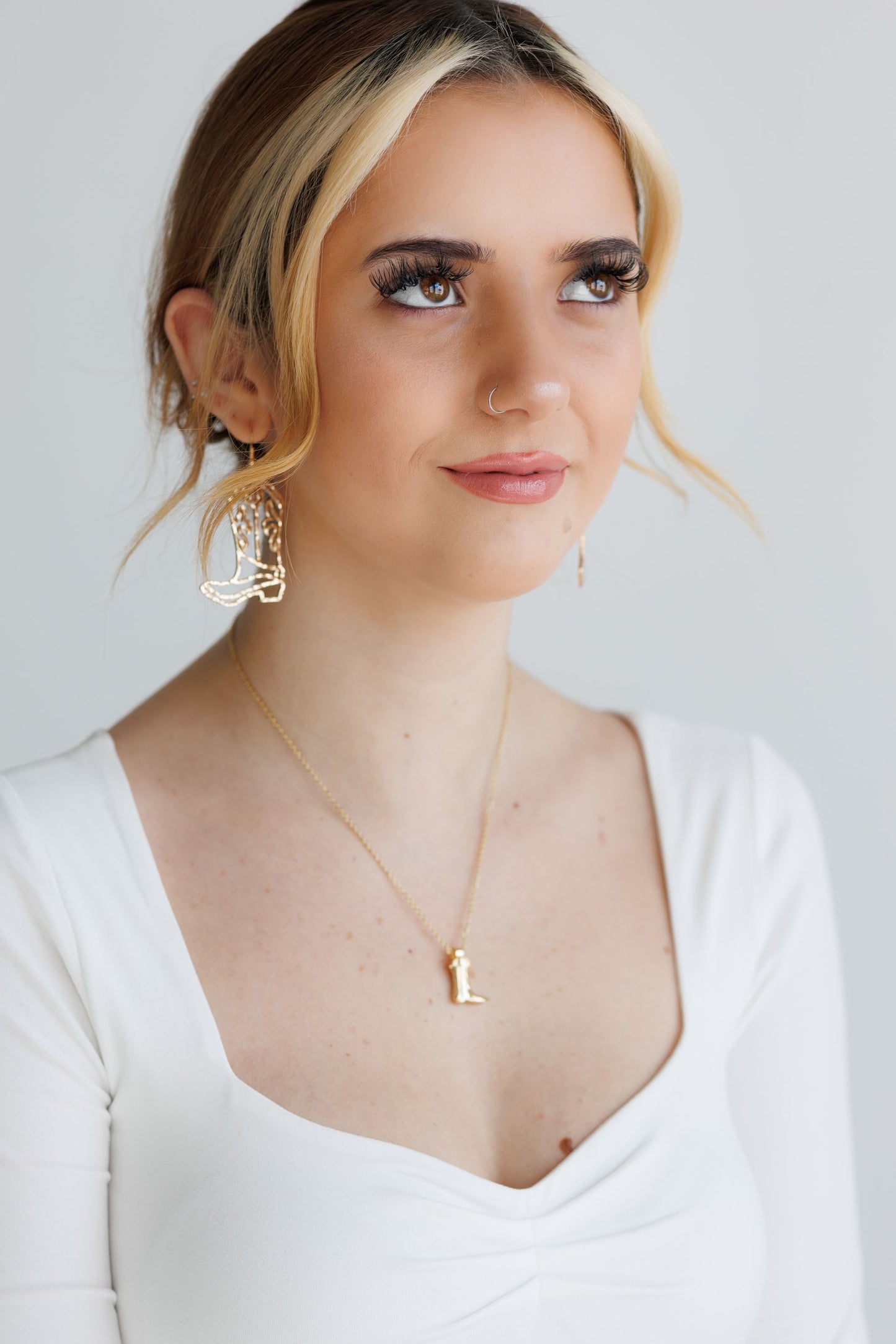 Beautiful Cowboy Boot Earrings - Gold or Silver