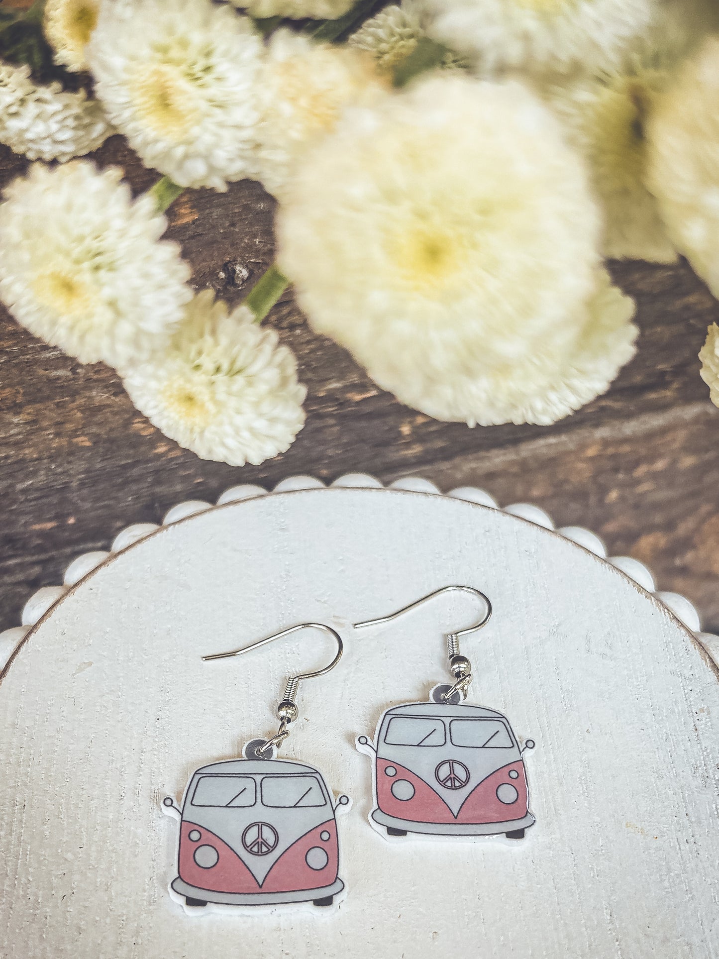 Adorable Vintage Van Earrings
