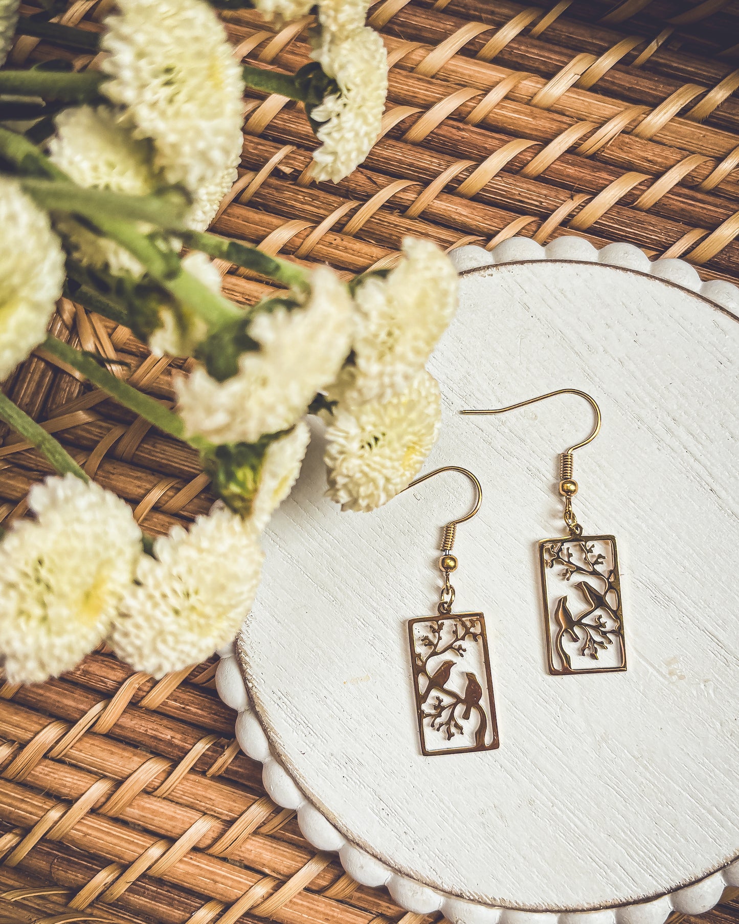 Beautiful Gold or Silver Bird Earrings
