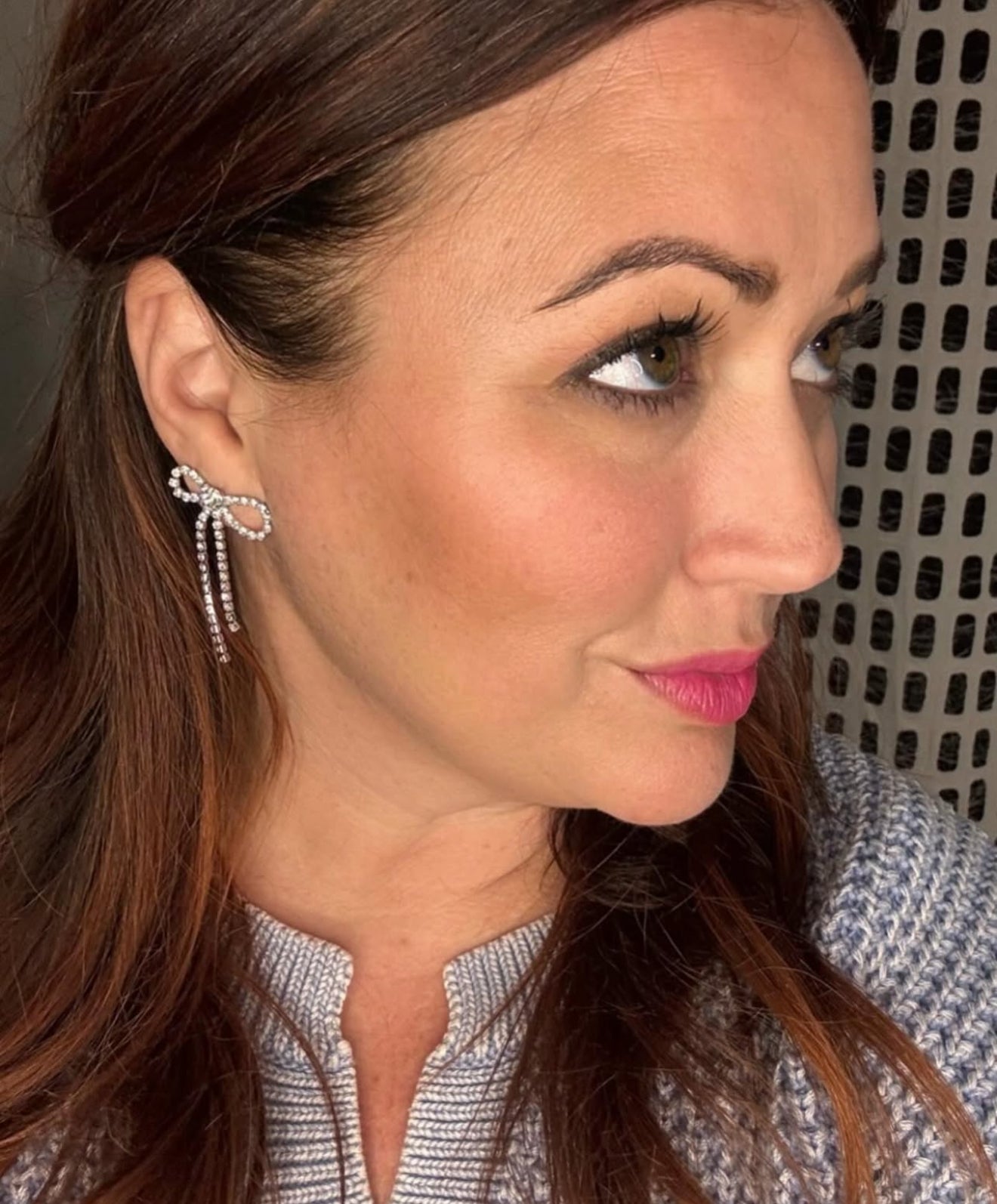 Adorable Crystal Bow Earrings