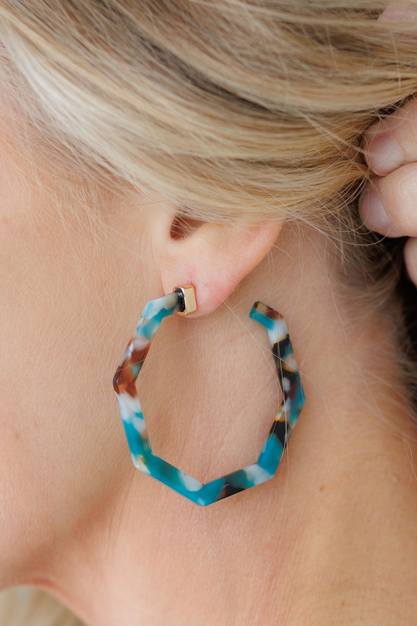 Beautiful Acrylic Hoops