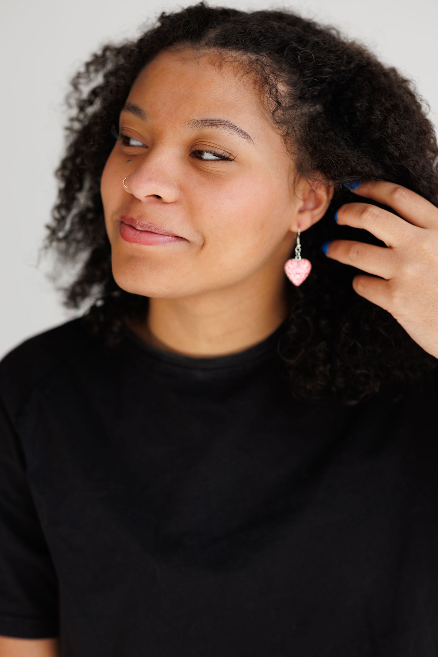 Beautiful Folk Style Heart Earrings