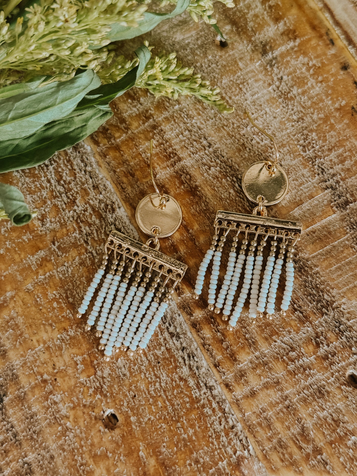 Beautiful Beaded Dangle Earrings