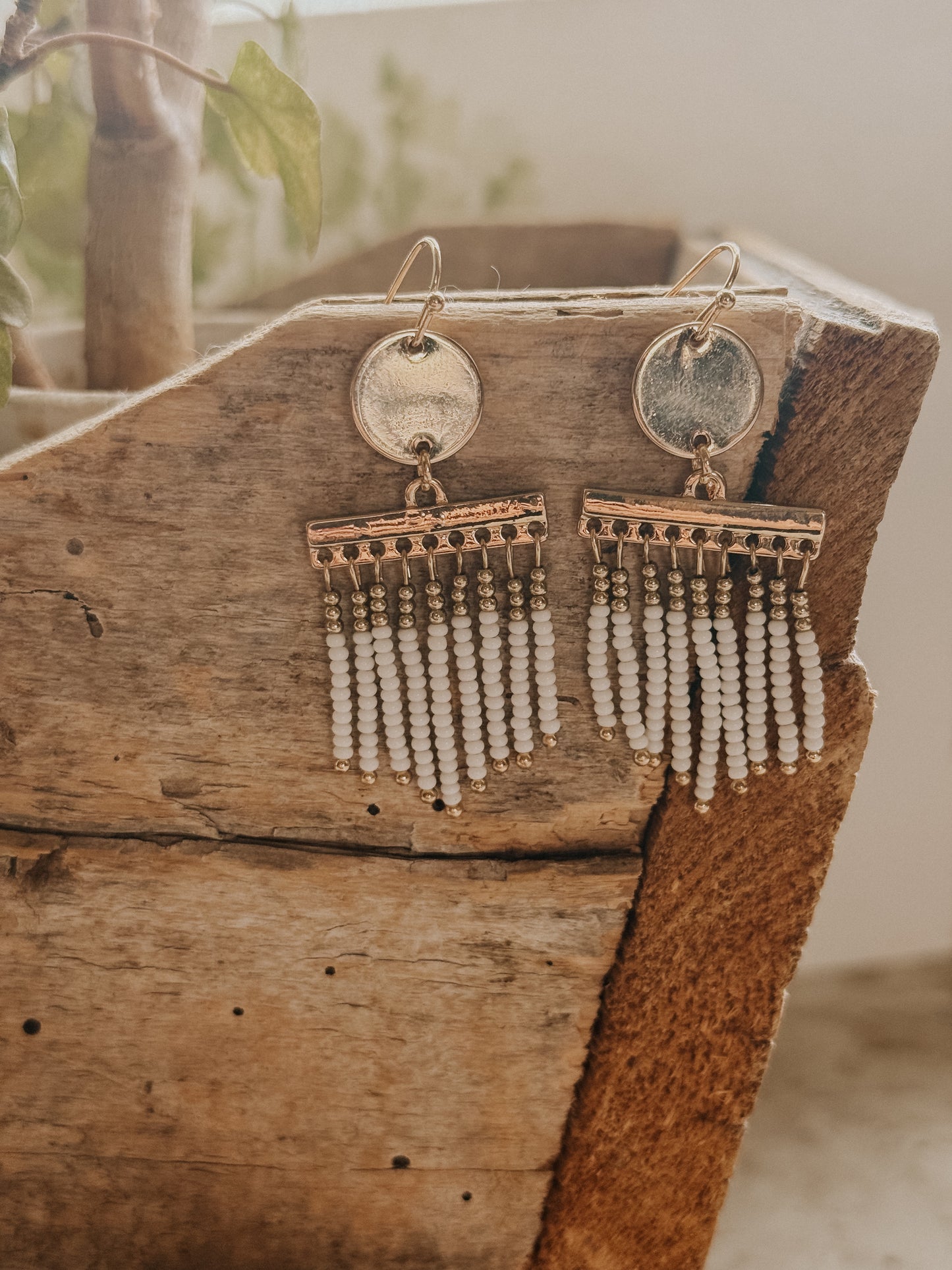 Beautiful Beaded Dangle Earrings