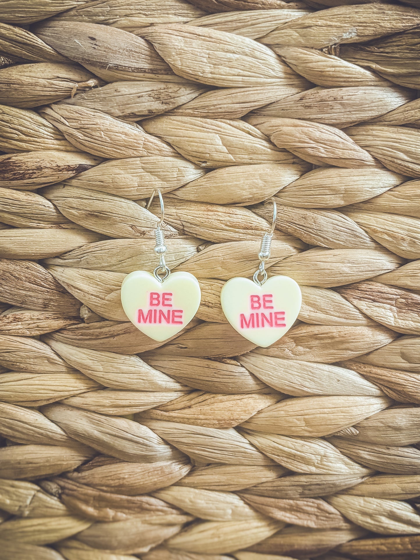 Beautiful Candy Heart Valentines Earrings