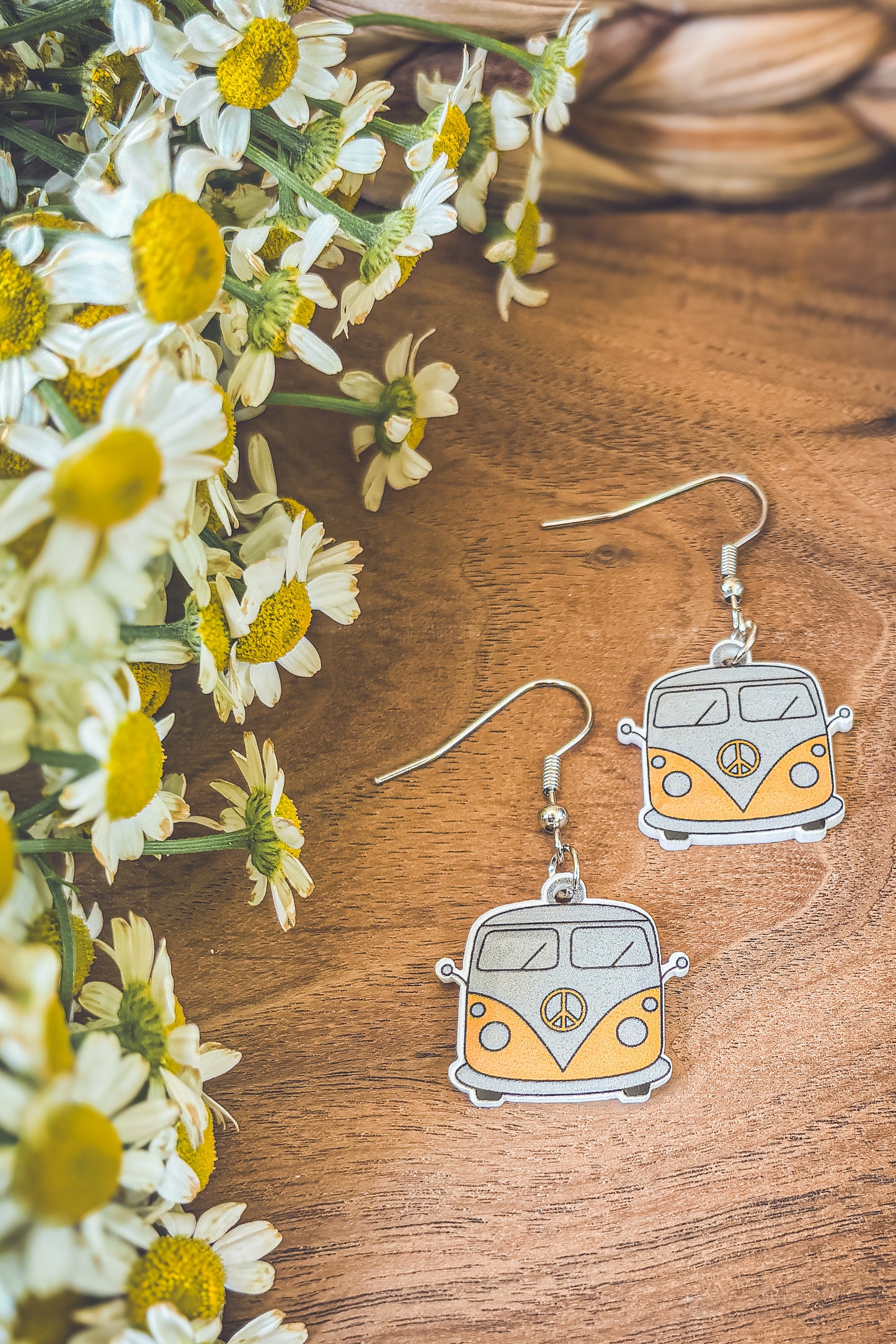 Adorable Vintage Van Earrings