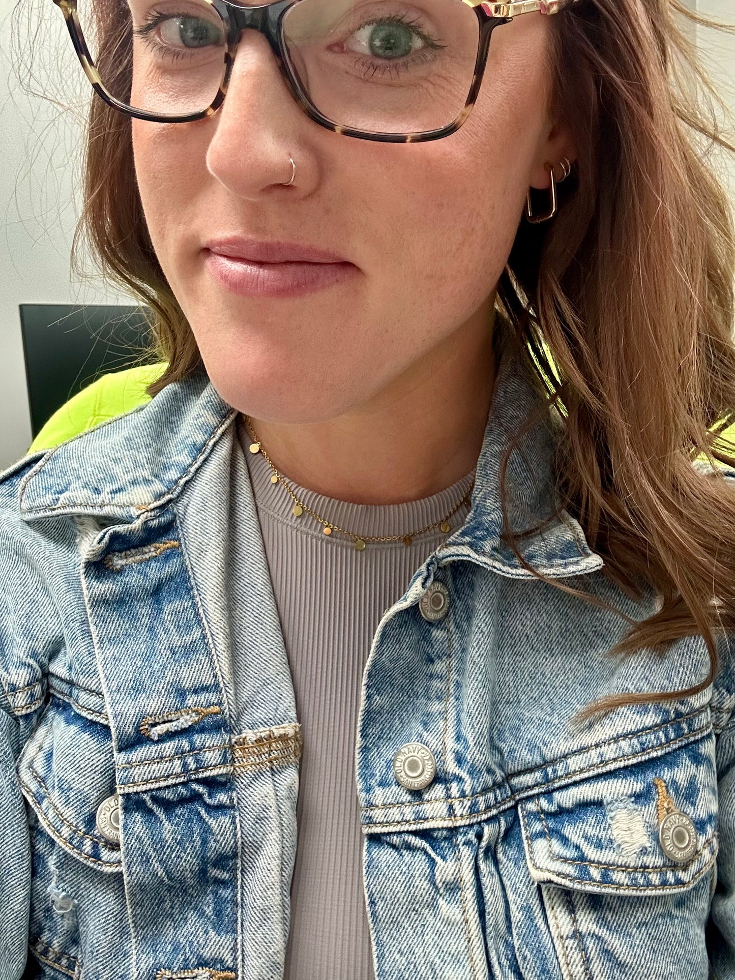 Beautiful Dainty and Feminine Gold Round Disc Choker Necklace