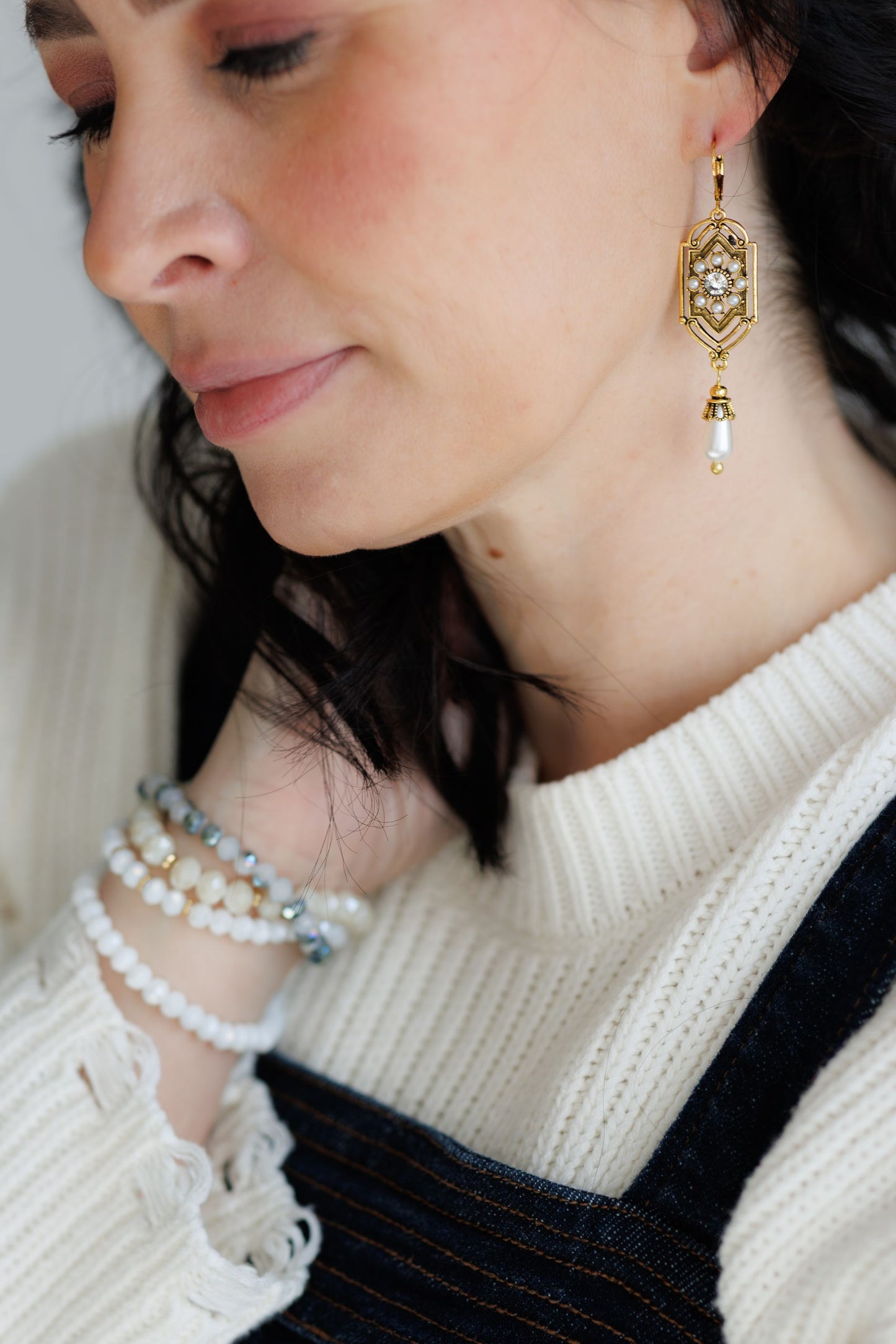 Beautiful Pearl Drop Earrings