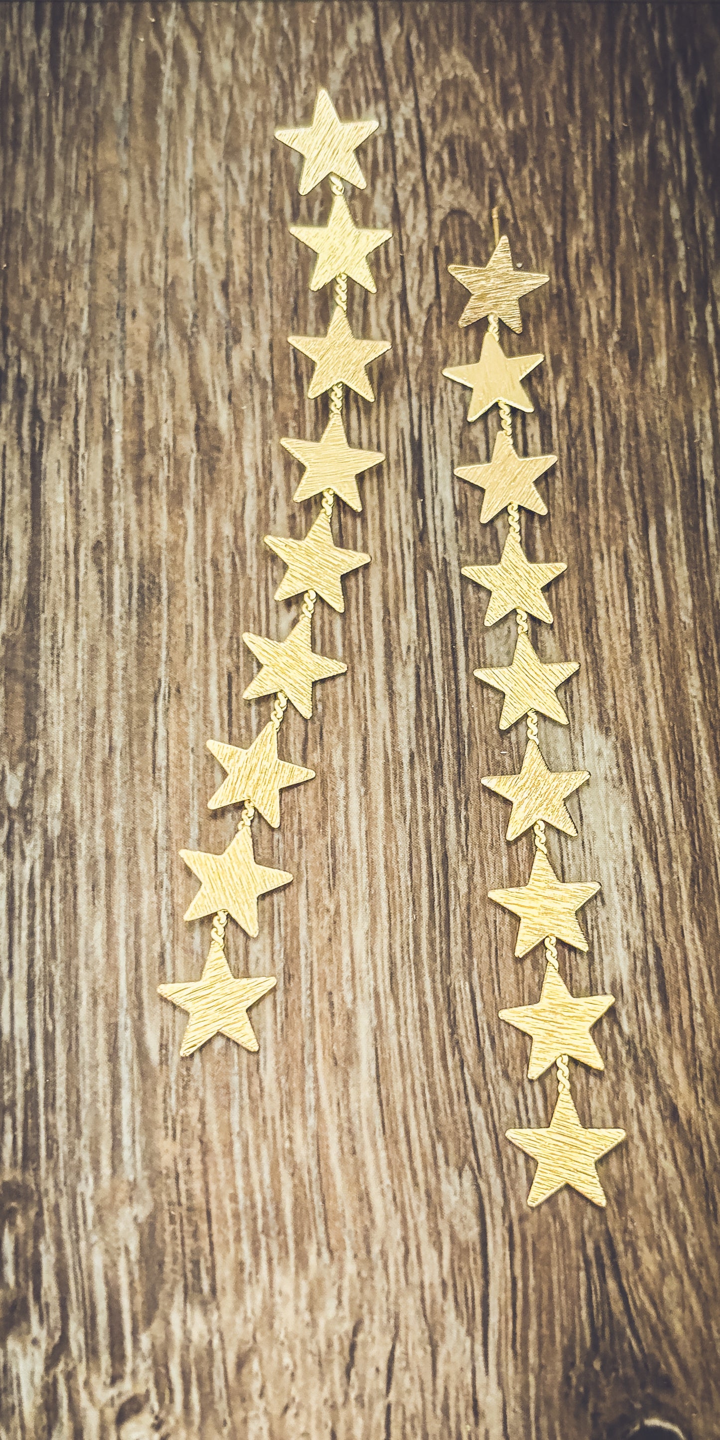 Beautiful Gold or Silver Star Drop Earrings
