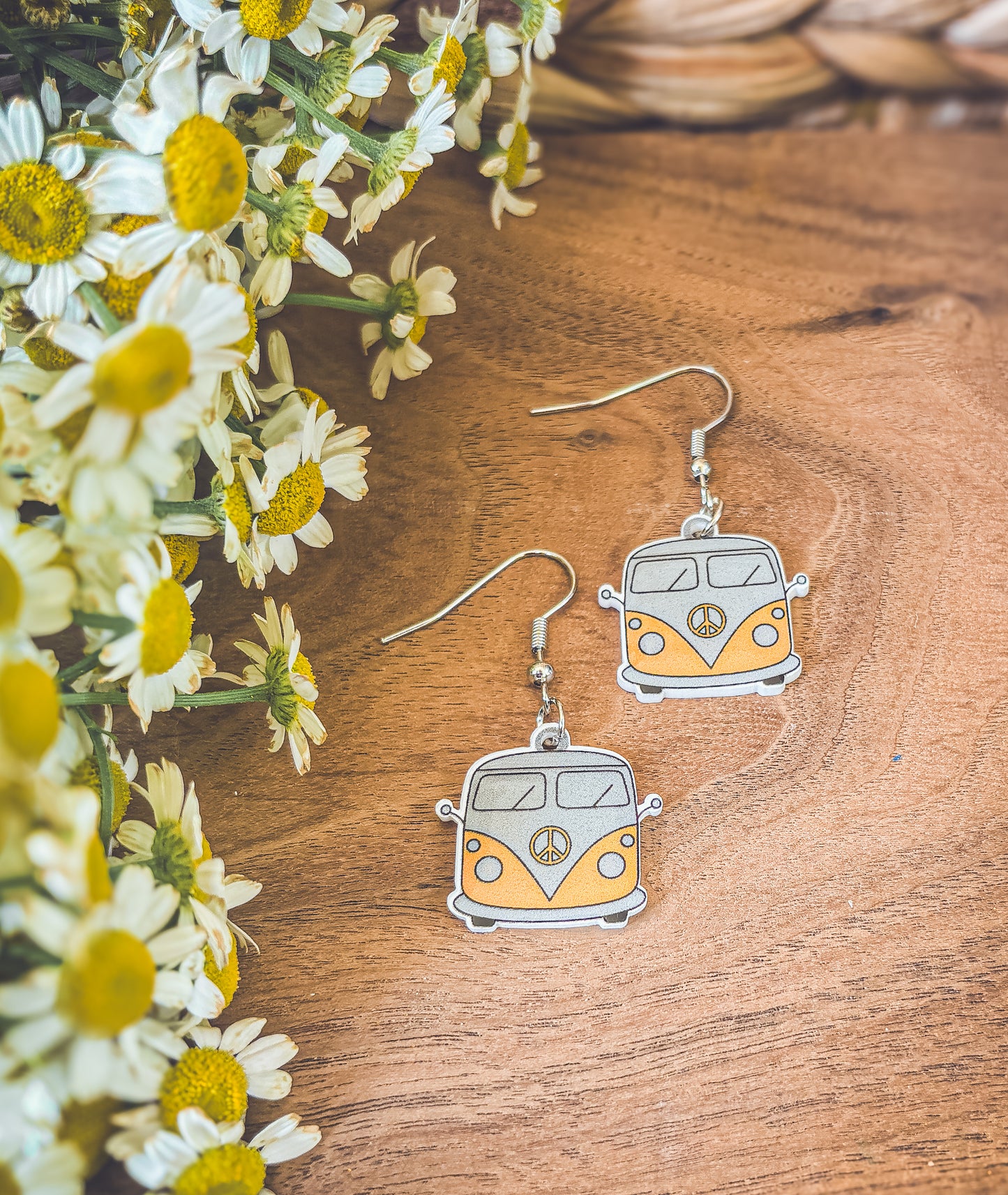 Adorable Vintage Van Earrings