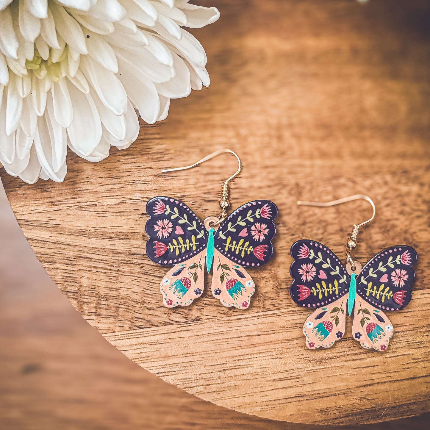 Beautiful Colorful Butterfly Earrings