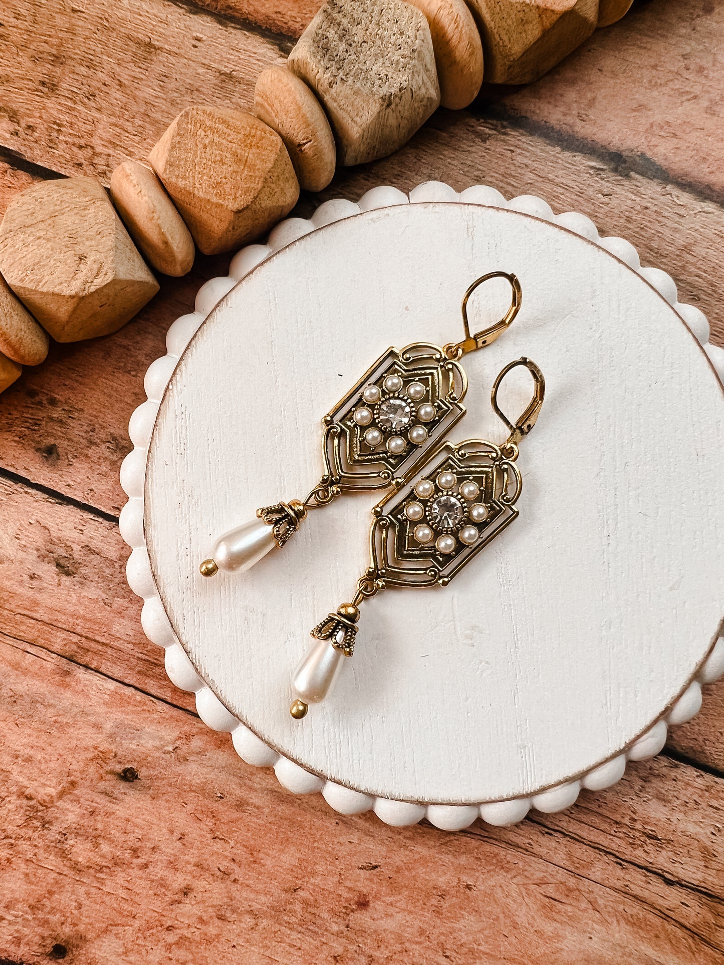 Beautiful Pearl Drop Earrings
