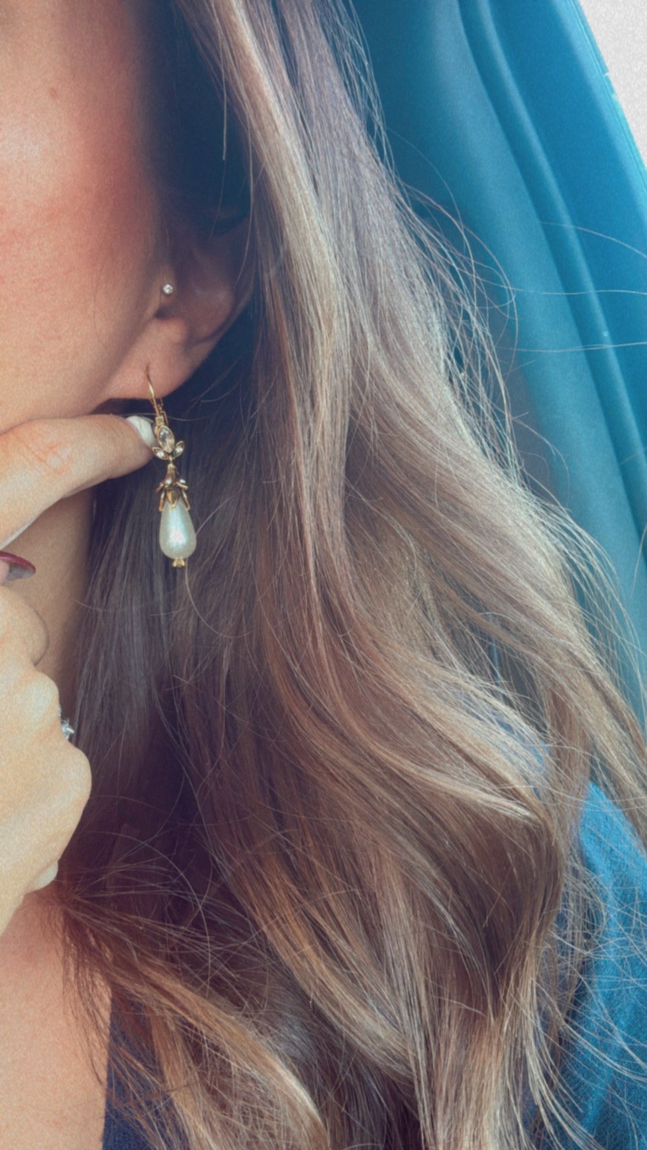 Beautiful Pearl Drop Earrings