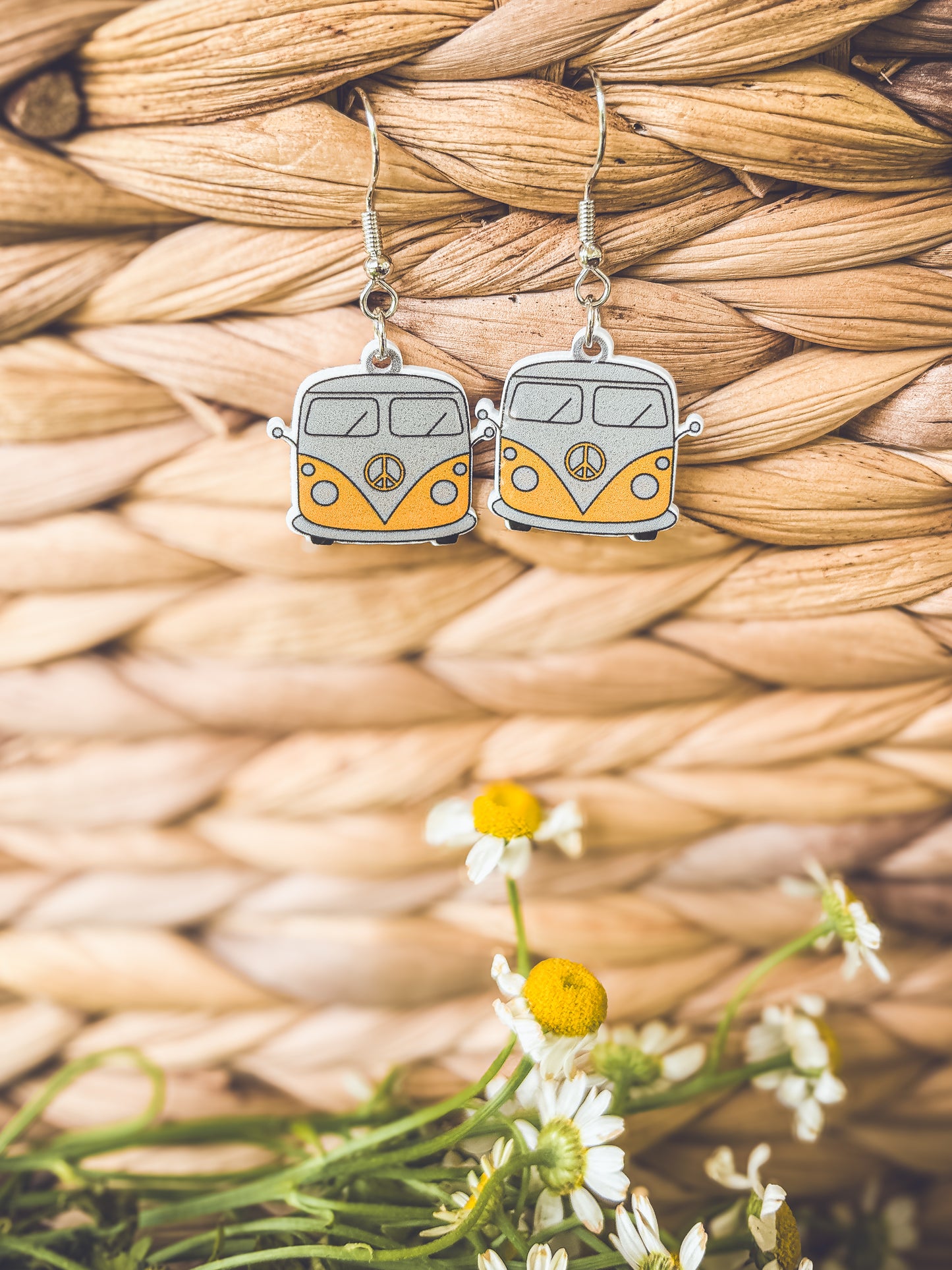 Adorable Vintage Van Earrings