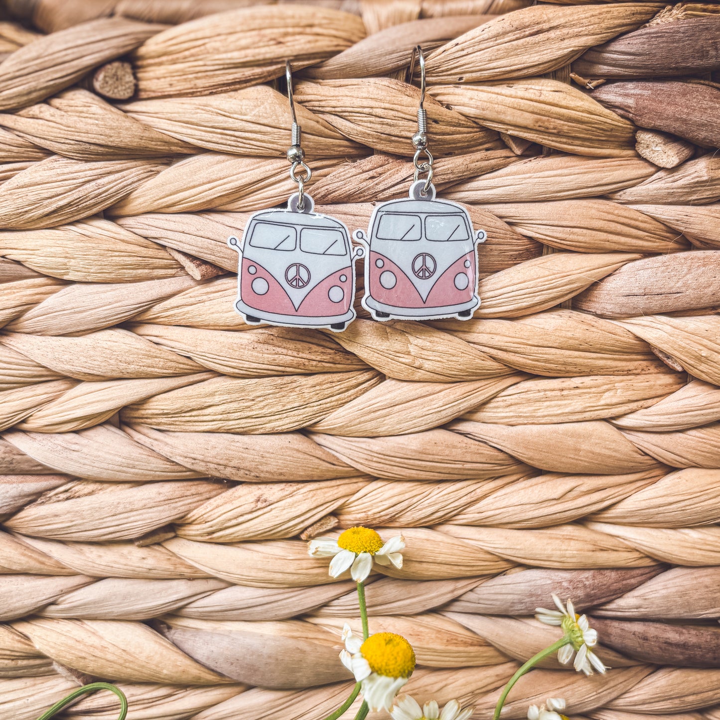 Adorable Vintage Van Earrings