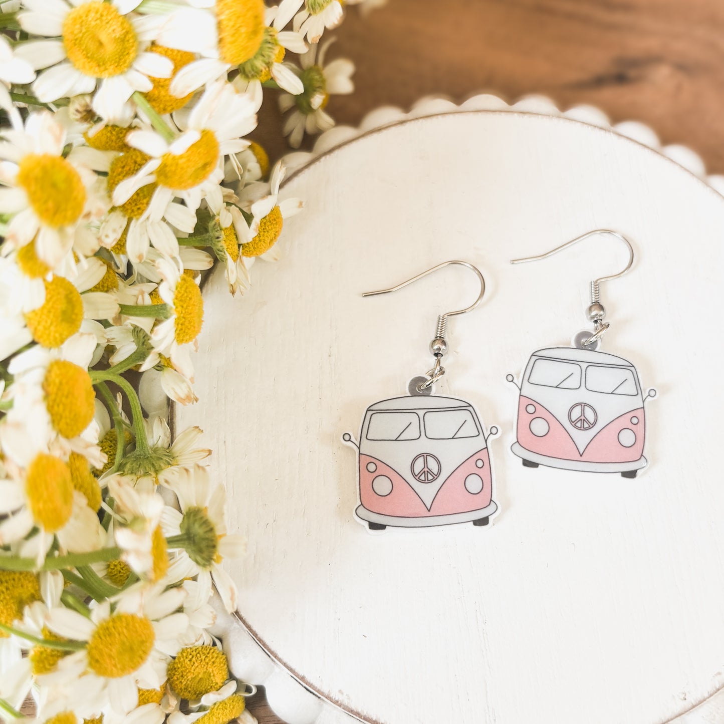 Adorable Vintage Van Earrings