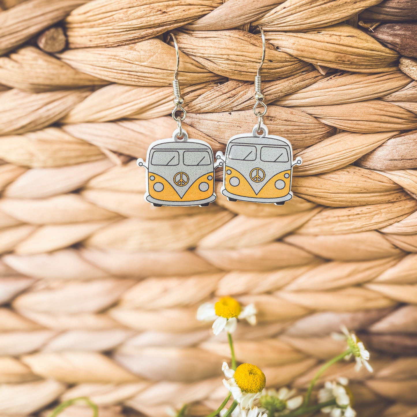 Adorable Vintage Van Earrings