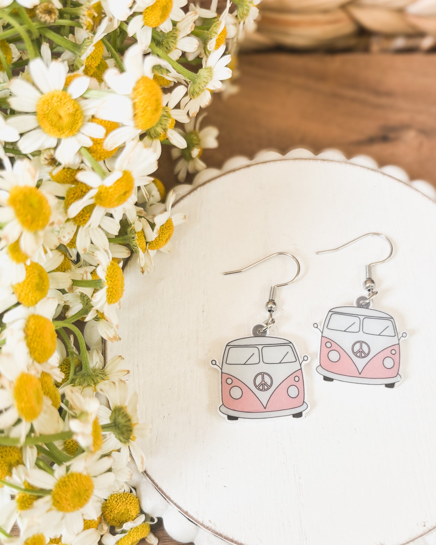 Adorable Vintage Van Earrings