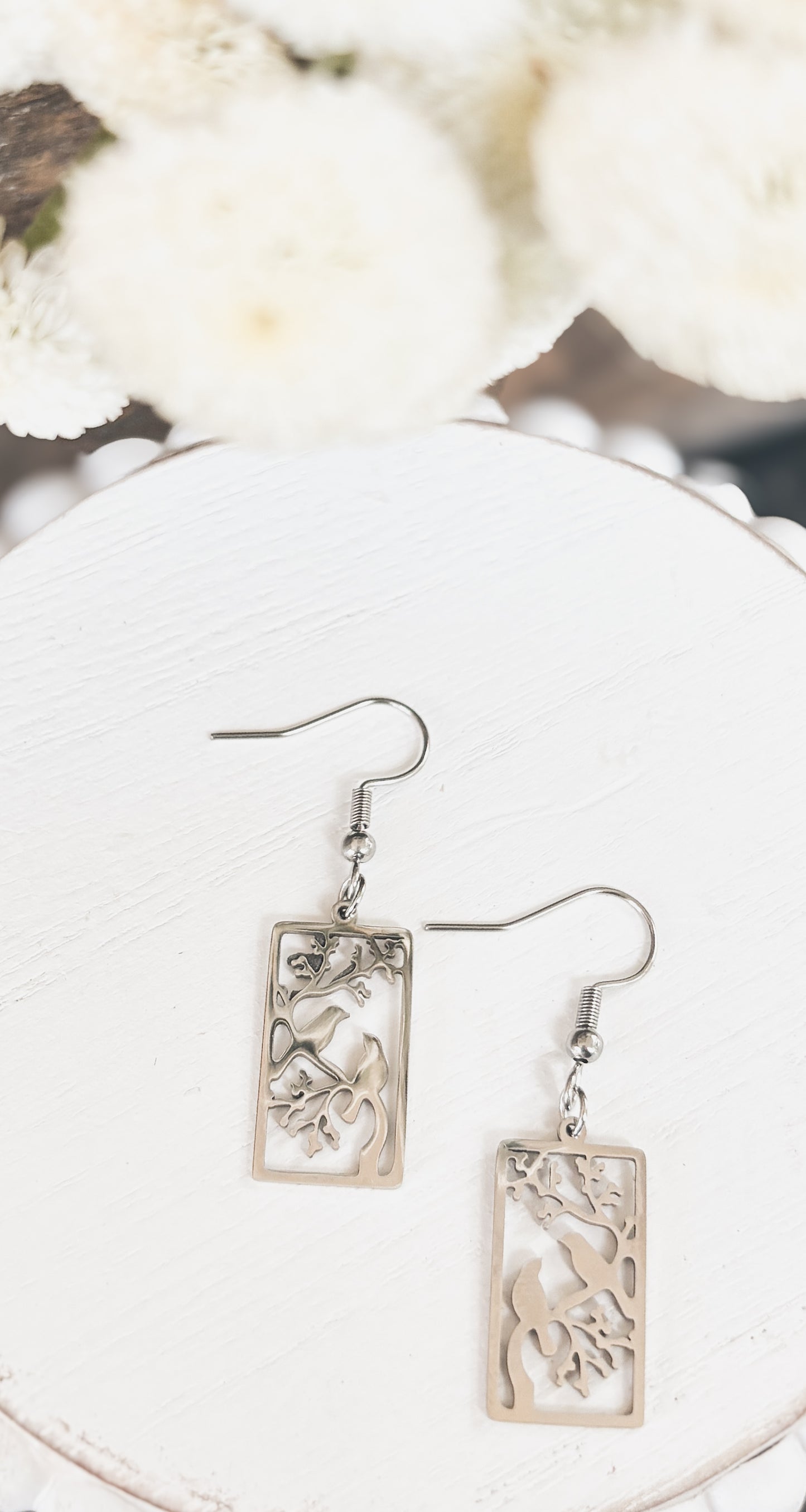 Beautiful Gold or Silver Bird Earrings