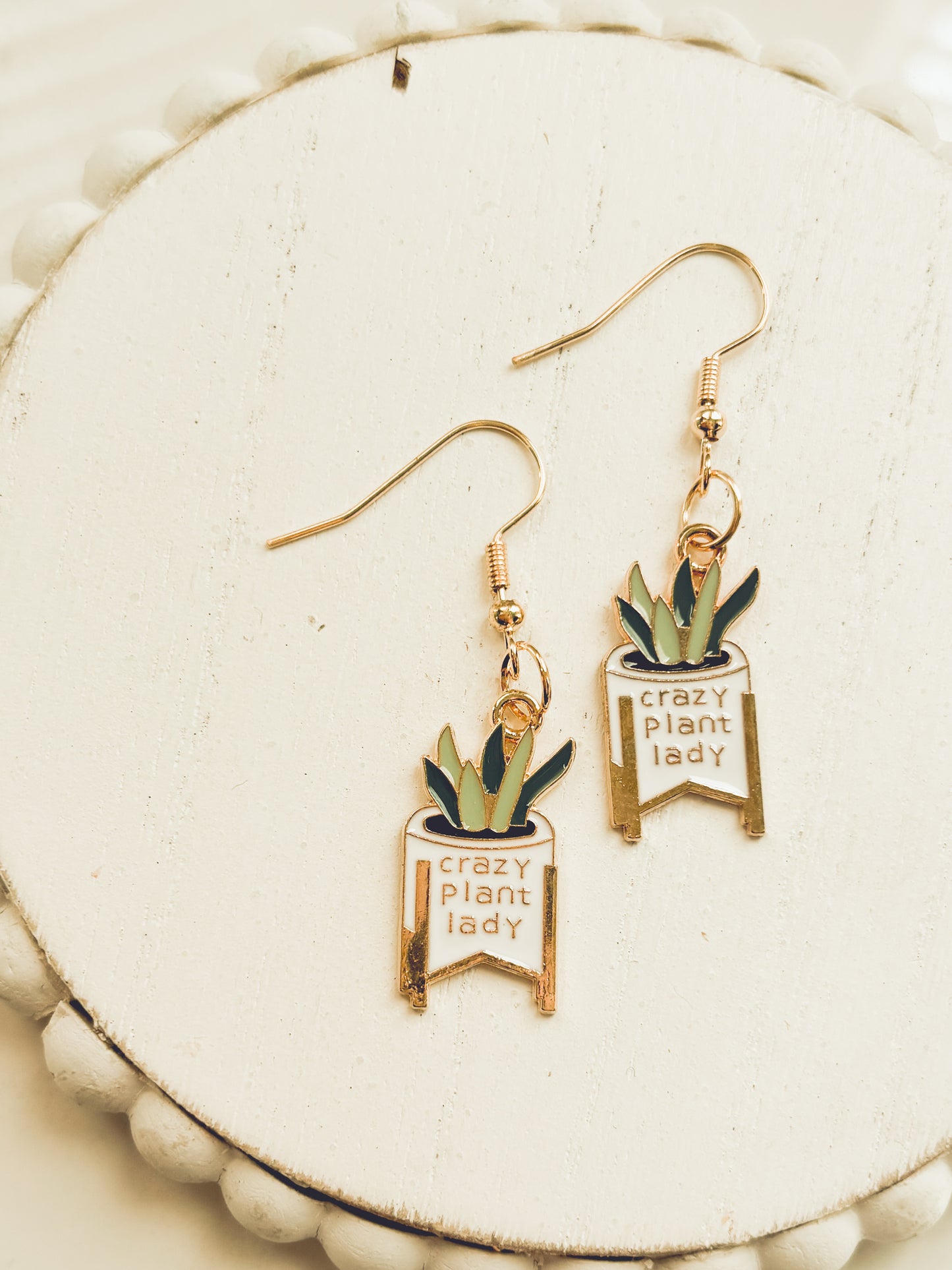 Adorable Crazy Plant Lady Earrings