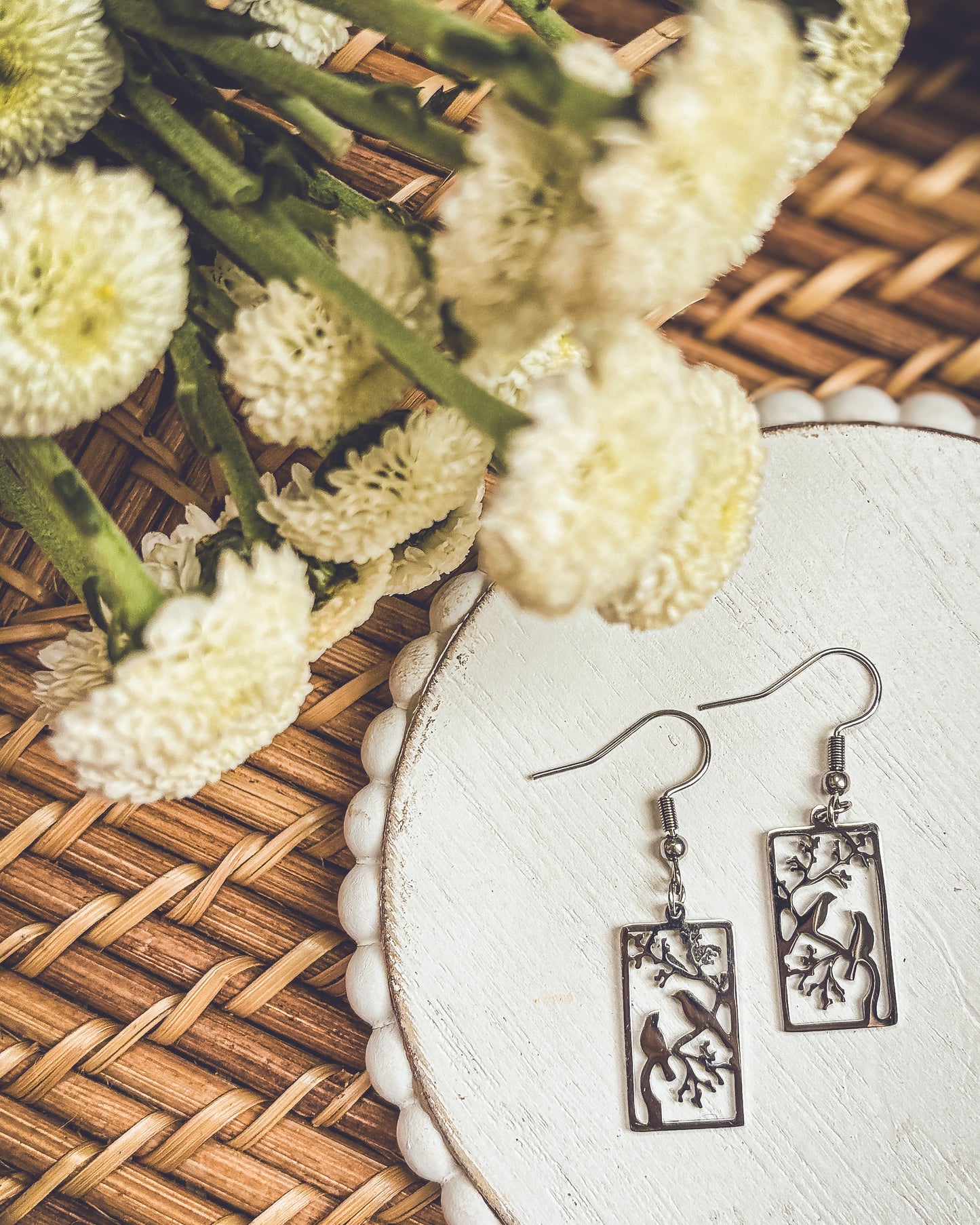 Beautiful Gold or Silver Bird Earrings
