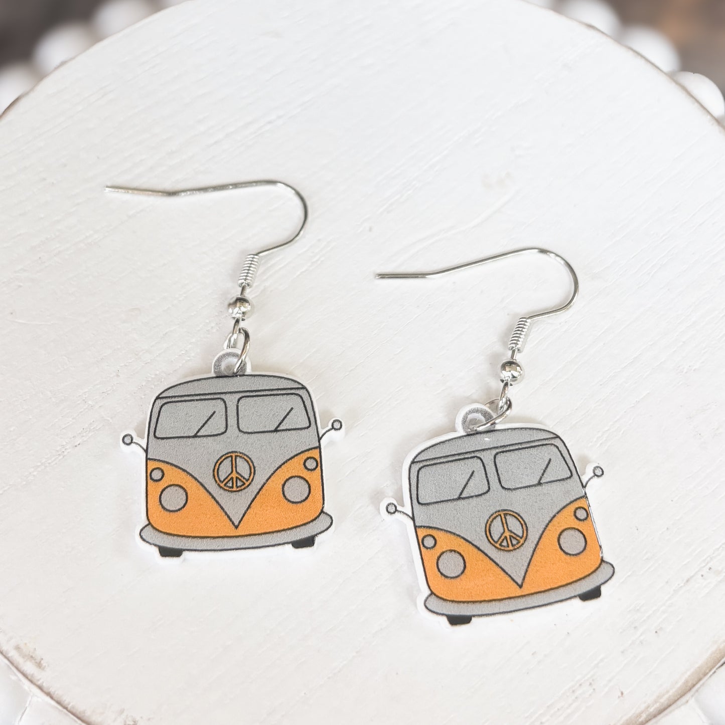 Adorable Vintage Van Earrings