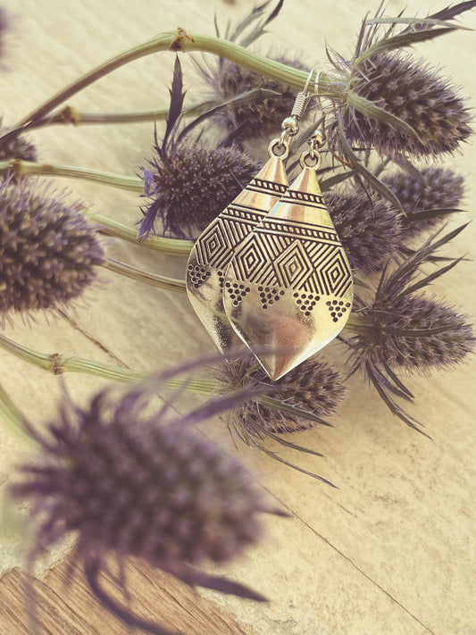 Beautiful Boho Silver Earrings