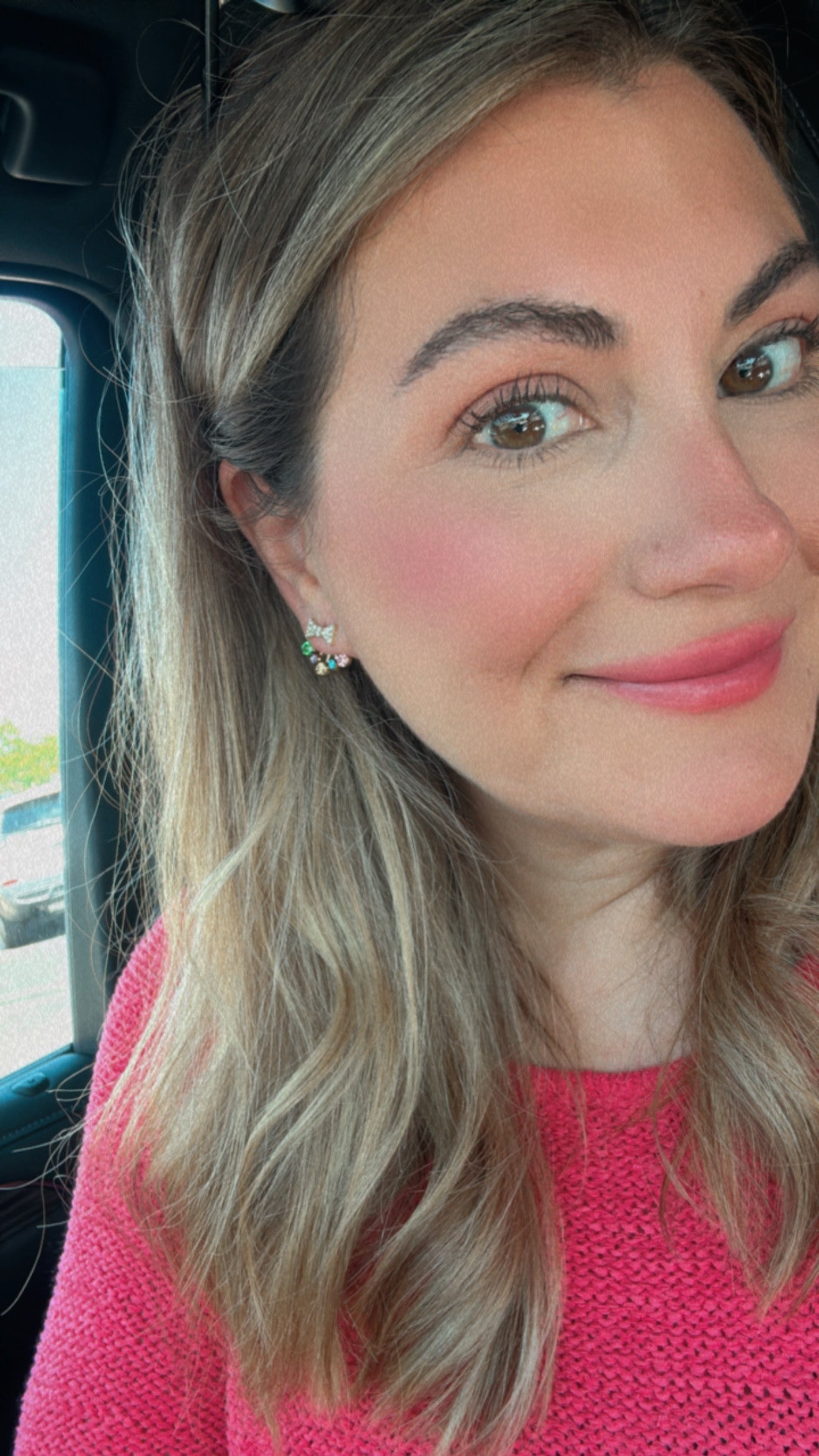 Beautiful Colorful Bow Jacket Earrings