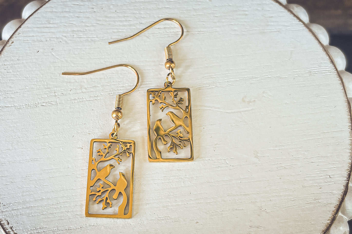 Beautiful Gold or Silver Bird Earrings