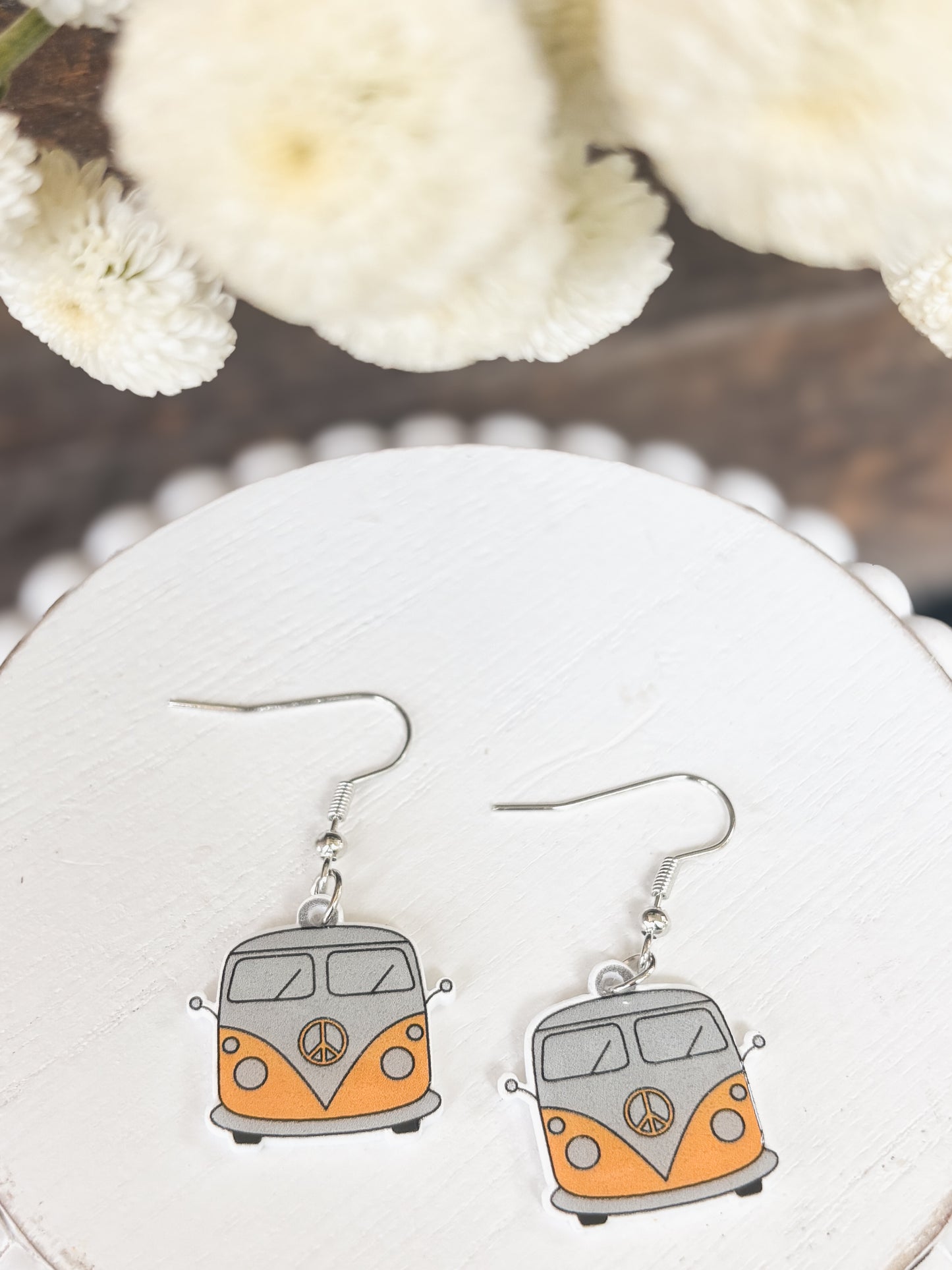 Adorable Vintage Van Earrings