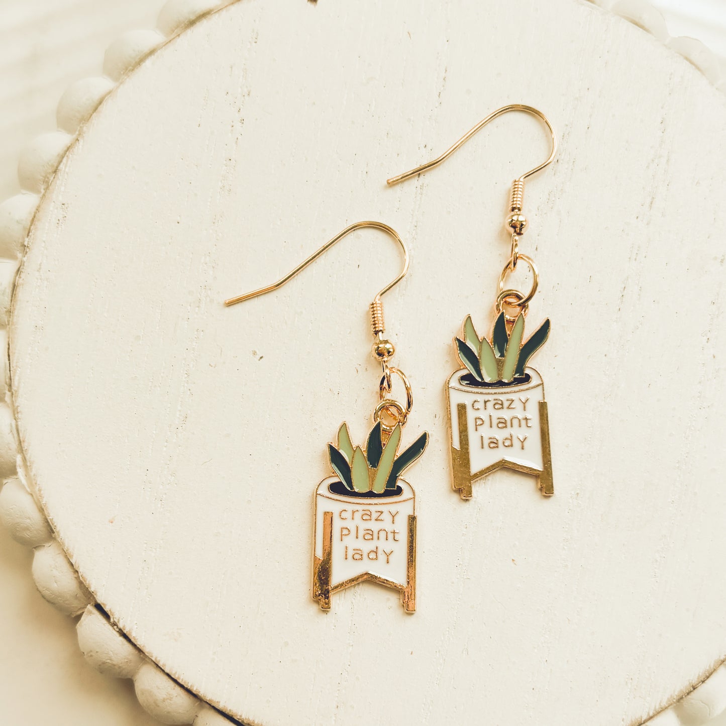 Adorable Crazy Plant Lady Earrings
