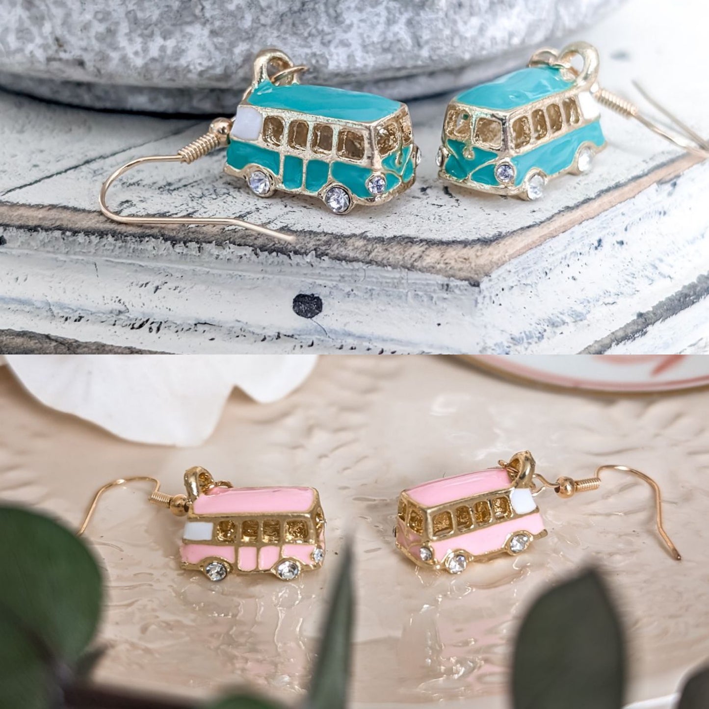 Adorable Vintage Van Earrings