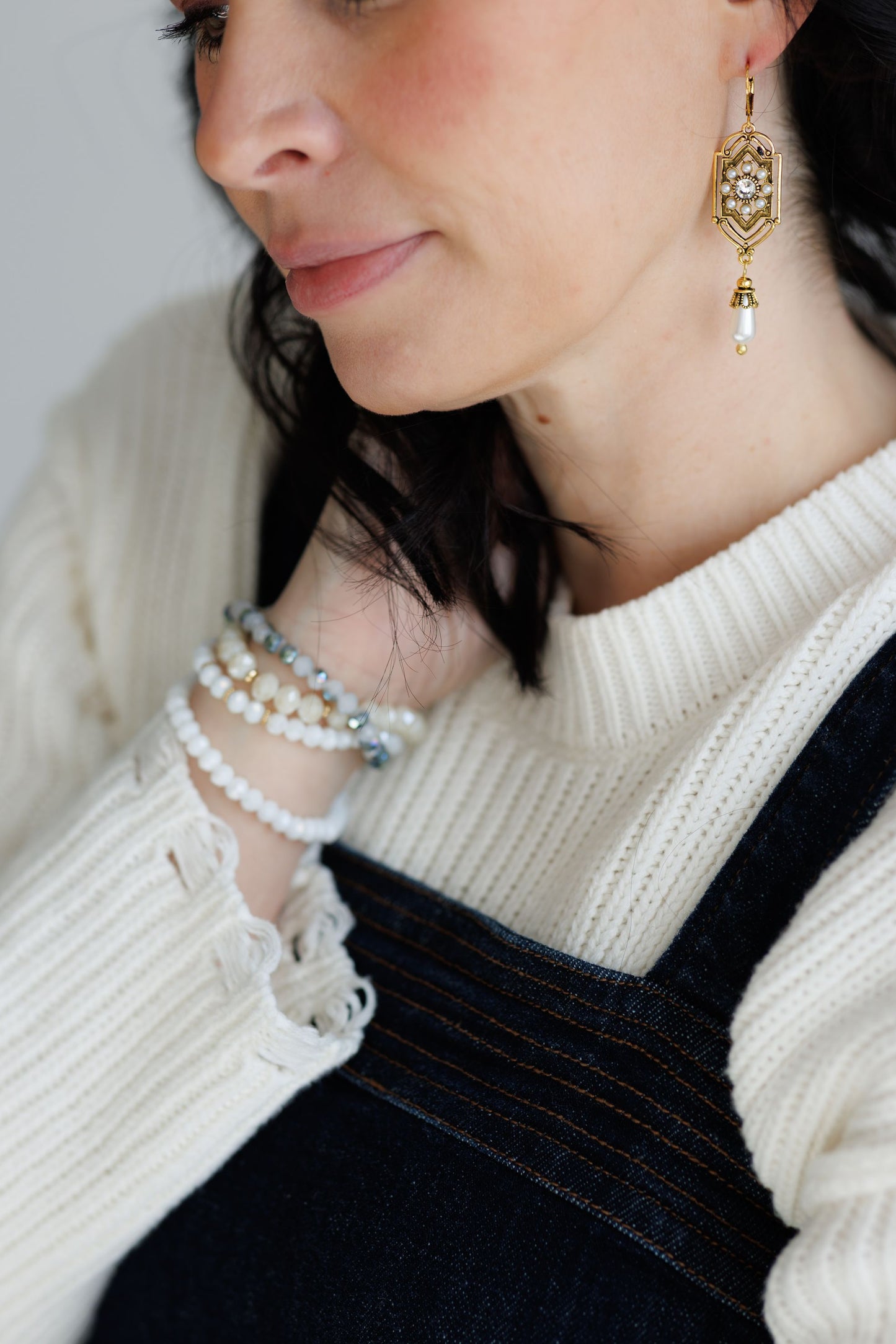 Beautiful Pearl Drop Earrings