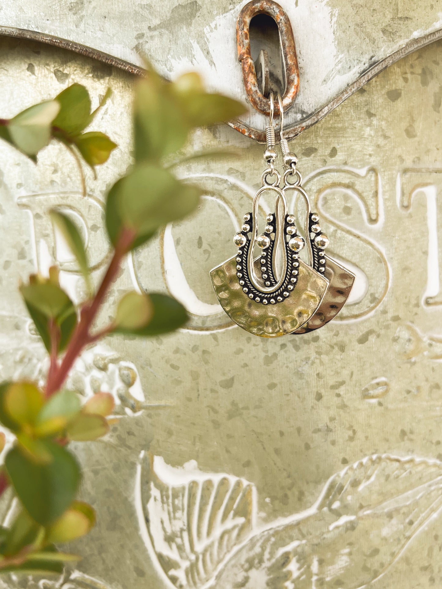 Beautiful Boho Silver Earrings