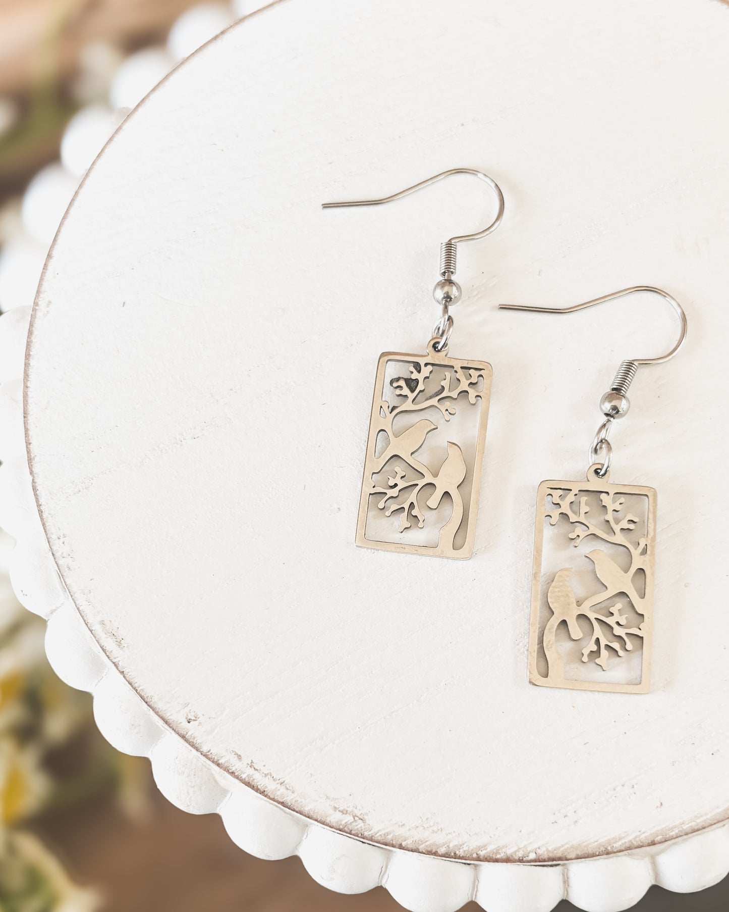 Beautiful Gold or Silver Bird Earrings