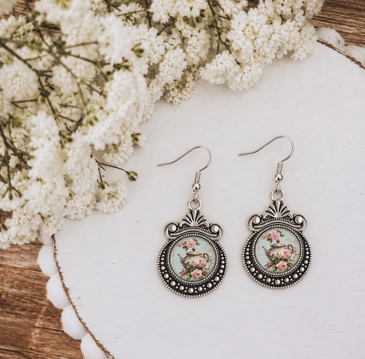 Vintage Tea Party Earrings