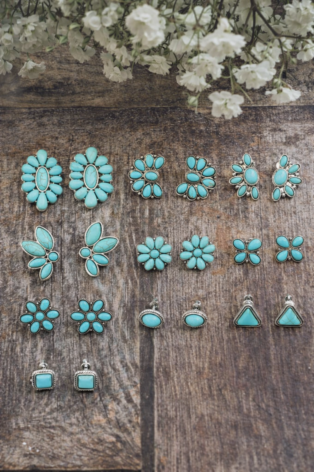 Beautiful Bohemian Earring Set - Set of 12