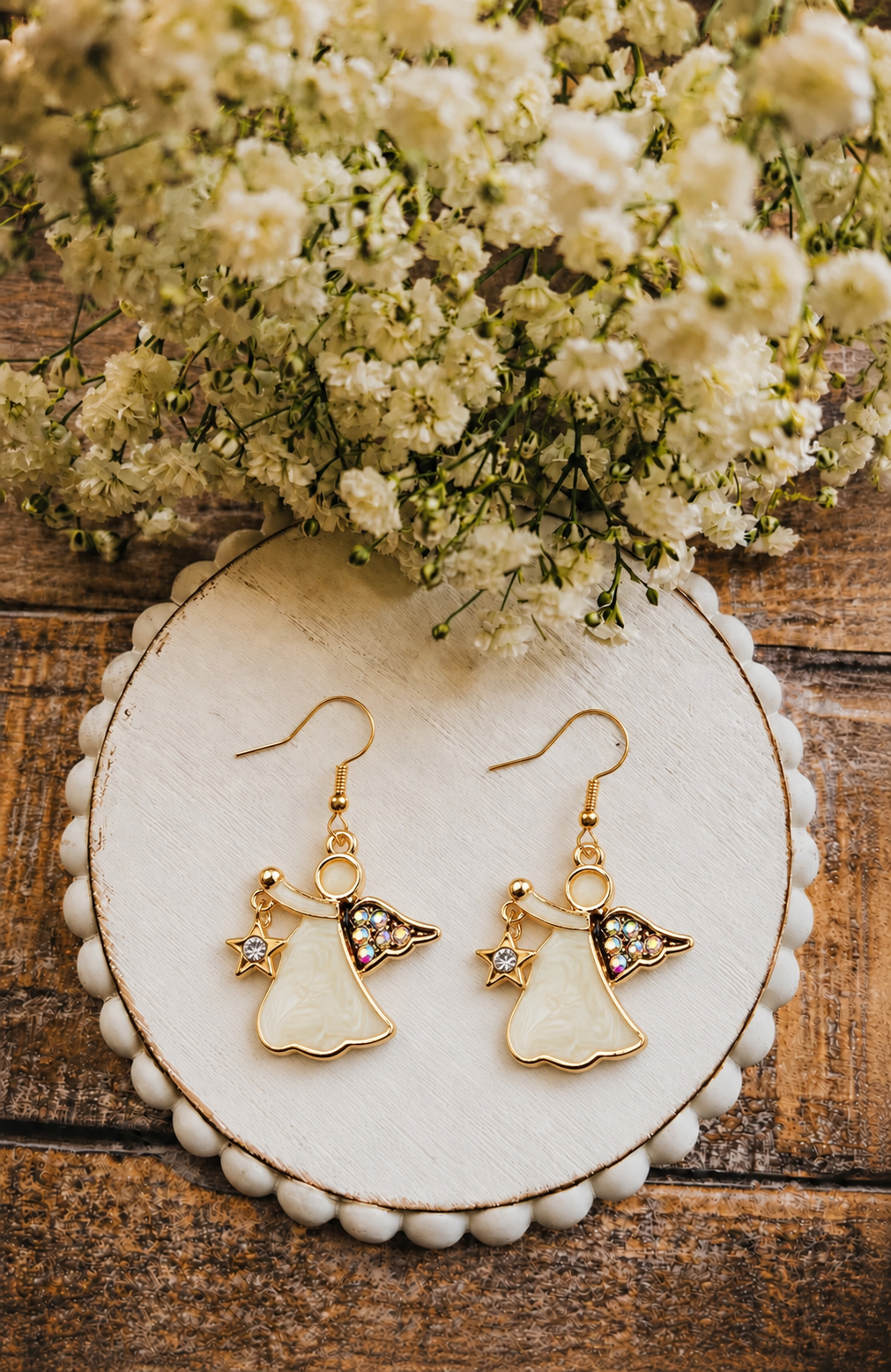 Golden Angel Earrings