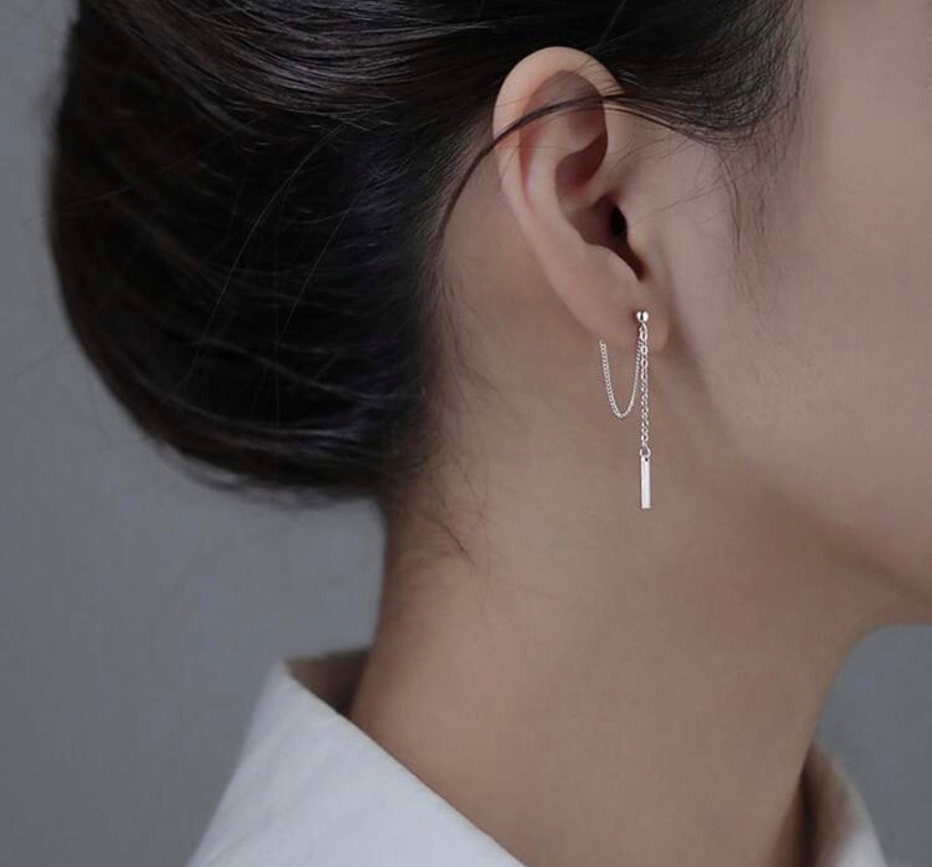 Beautiful Silver Chain Earrings