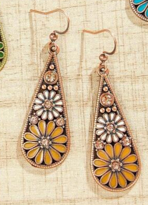 Beautiful Colorful Drop Earrings