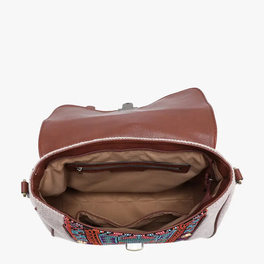 Sedna Aztec Embroidered Satchel Purse
