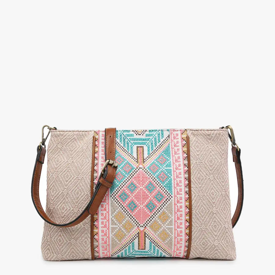 Cheyenne Aztec Embroidered Crossbody