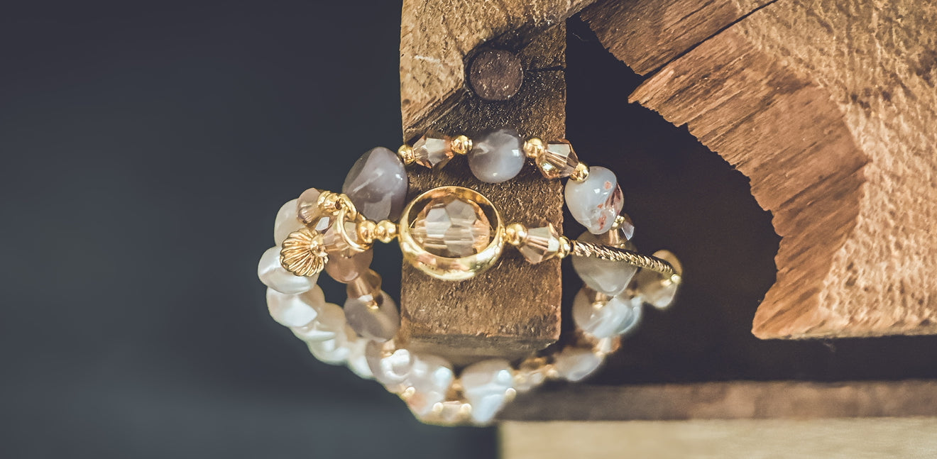 Beautiful Pearl and Stone Bracelet