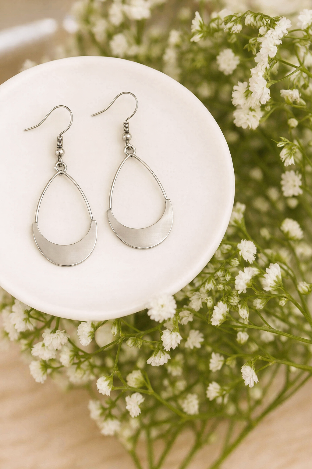 Beautiful Silver Drop Earrings