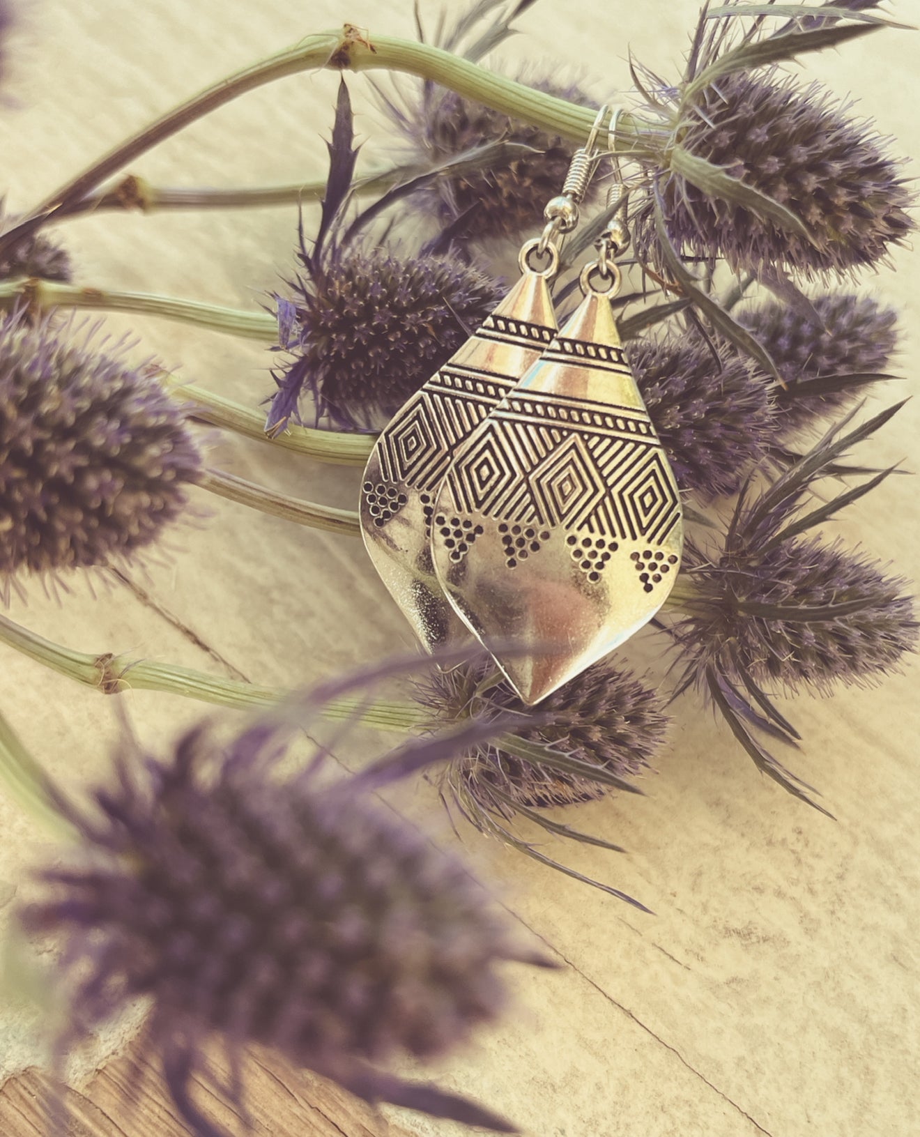 Beautiful Boho Silver Earring Set