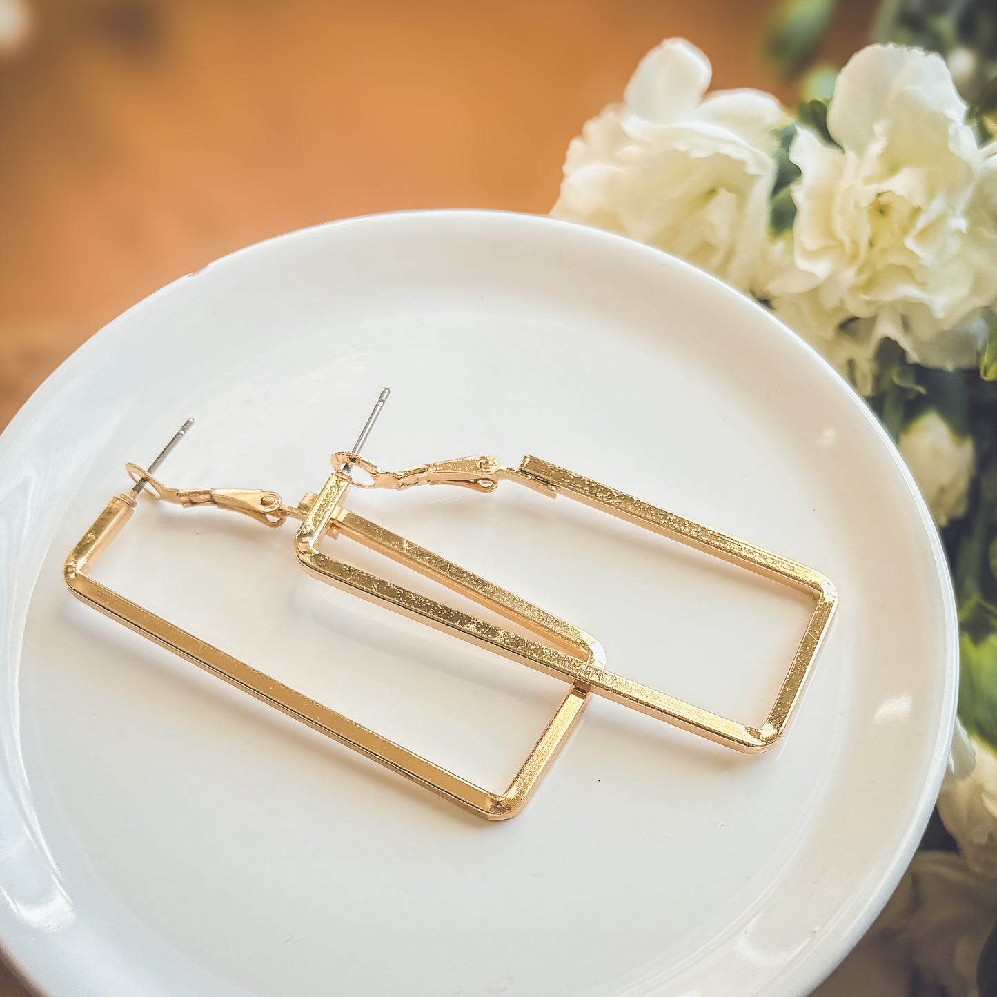 Beautiful Rectangle Earrings