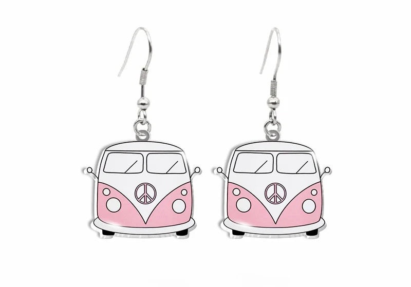 Adorable Vintage Van Earrings