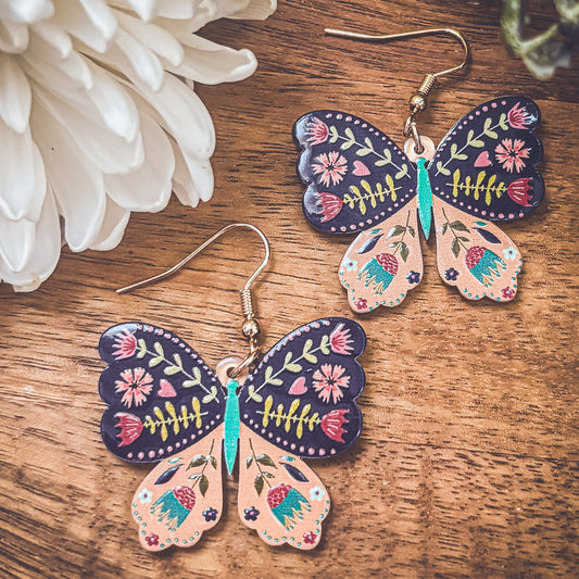 Beautiful Colorful Butterfly Earrings