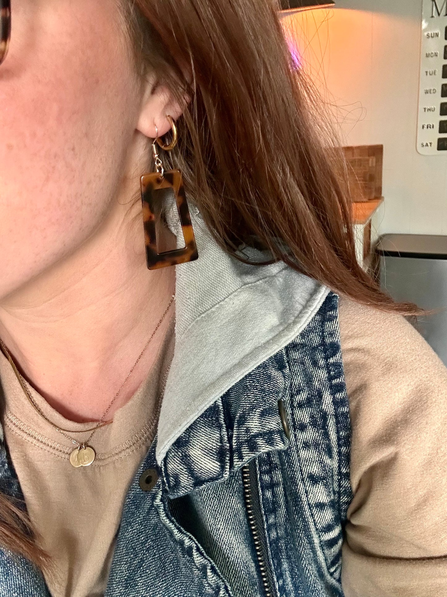 Beautiful Acrylic Leopard Earrings